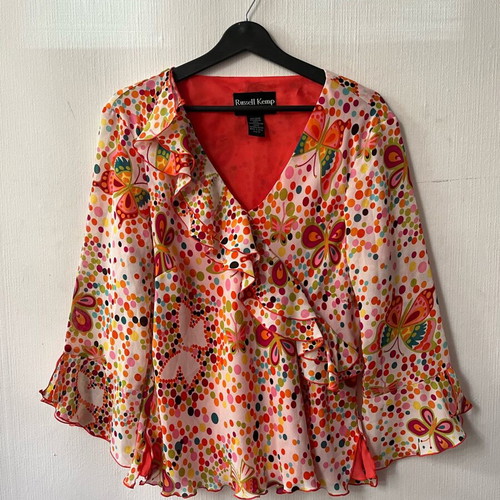 Russell Kemp top like new, multicolored, size M