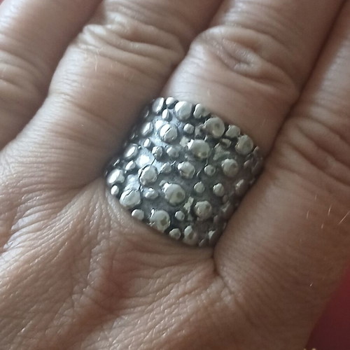 Large 925 silver ring, 18mm, 10 grams