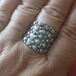 Large 925 silver ring, 18mm, 10 grams