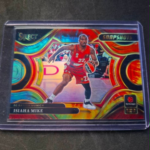 2025-26 Panini Select EuroLeague Isiaha Mike card like new, limited to 25