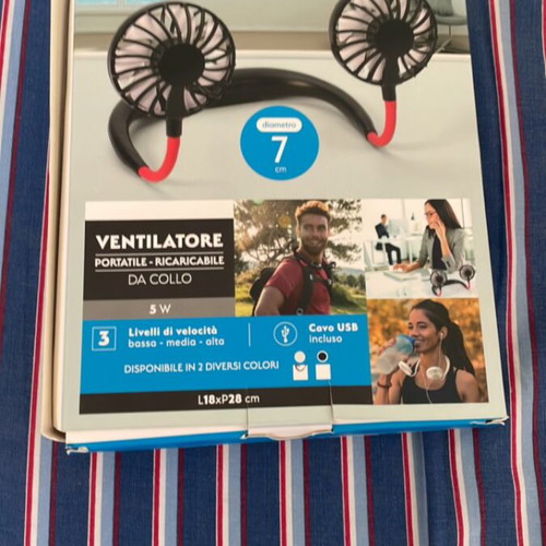 Fan that stands on neck and surfaces like new