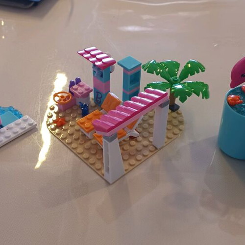 Mega Bloks Barbie blocks used