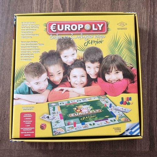 Junior Europoly board game new, zoo walk edition