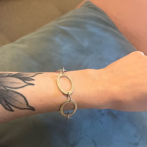 Silver 925 bracelet new, matte silver