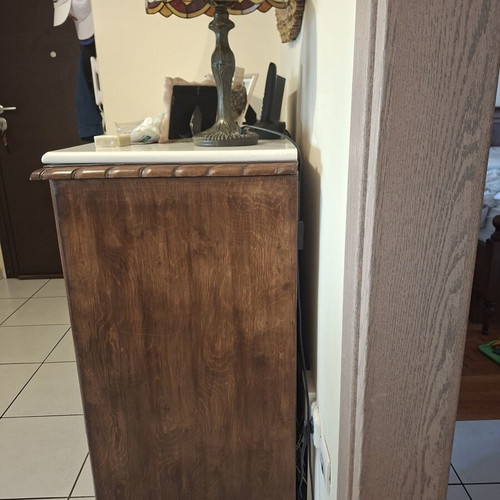 Restored 1950s buffet with marble top