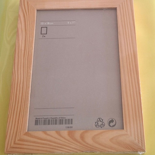 Minimal photo frame new with natural wood sealed