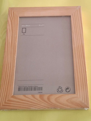 Minimal photo frame new with natural wood sealed