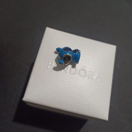 Pandora Charm Disney Stitch ALE S925 like new, blue