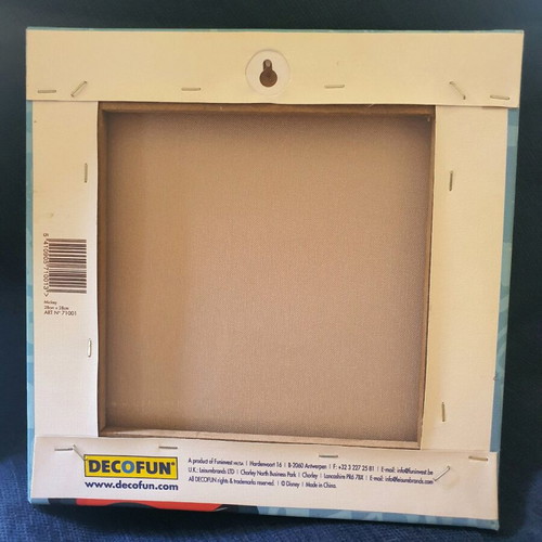 Mickey Mouse Art Print like new, 28x28 cm, wooden frame