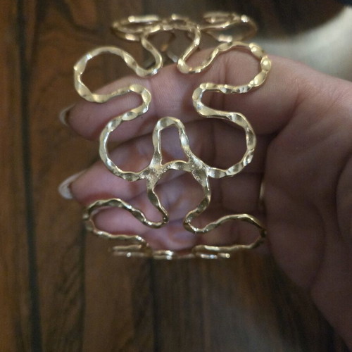 Ancient Greek bracelet new gold-colored stainless steel