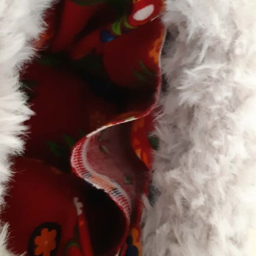 Handmade shoulder bag new with furry texture in black and gray