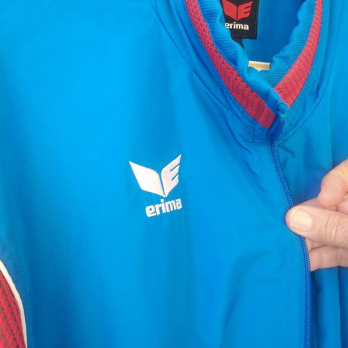 Erima men's jacket used, open blue, size L/XL