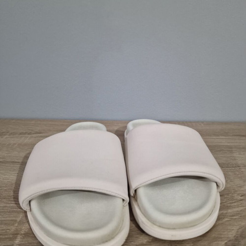 Copenhagen Studios Nappa Eggshell Leather Women Slides Size 38 like new