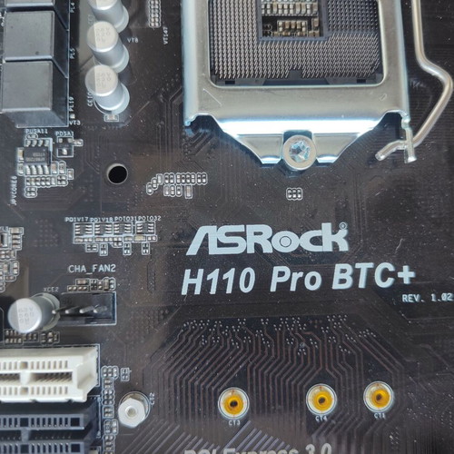 ASRock H110 Pro BTC+ Mining Motherboard new