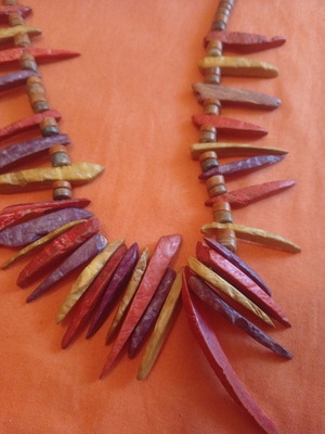 Summer necklace and ring handmade, new