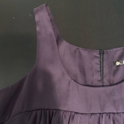 Bimba dress size L like new, purple, 50% silk