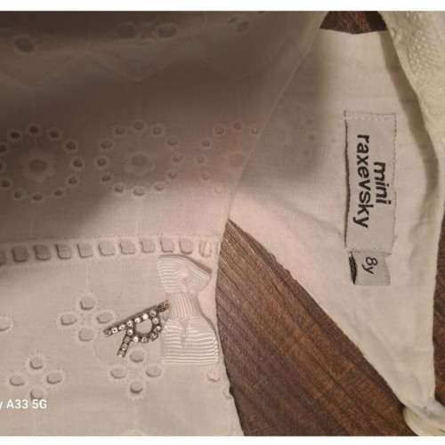 Mini Raxevsky white children's dress, size 122-128 cm, age 8