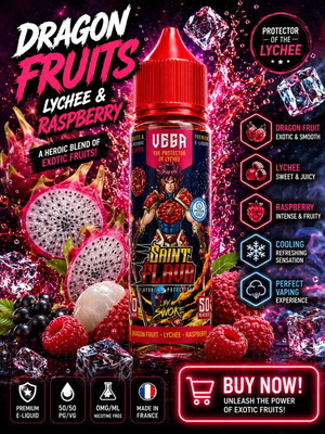 Vega Saint Flava Swoke 50ml e-liquid with dragon fruit and raspberry