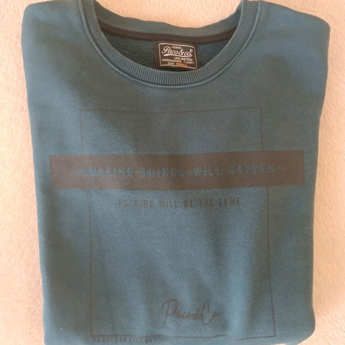 Paco & Co sweatshirt like new, blue and turquoise