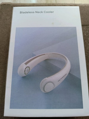 Adjustable portable neck fan USB new, white
