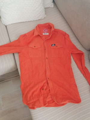 Superdry men's shirt, orange, size M
