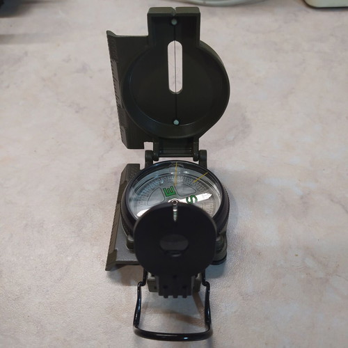 Paget Trading UK Military Type Compass new with ruler and sight