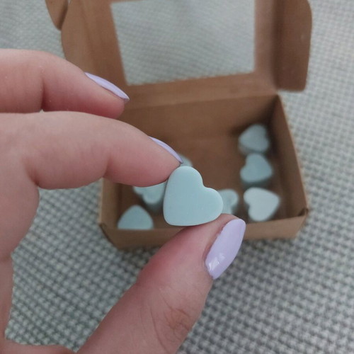 Wax melts with cotton scent, pack of 10 hearts