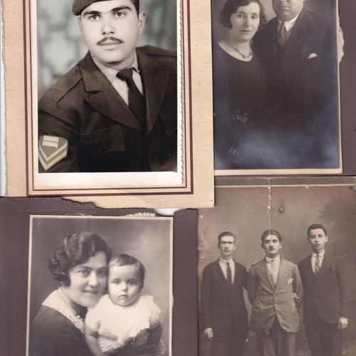 Cardboard photos used, pack of 19, portraits