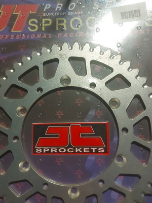 Kawasaki kx250 kx125 wheel sprocket new, 51 teeth, code jtr460.51