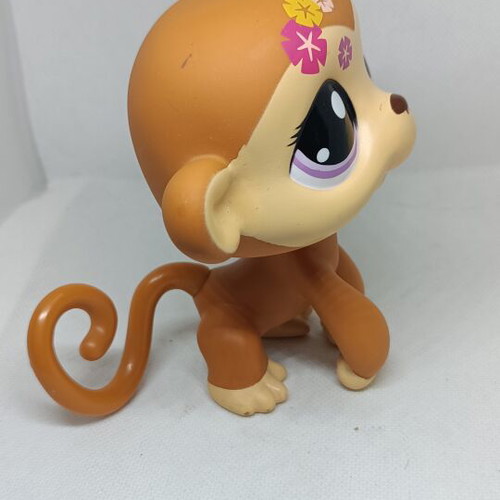 Littlest Pet Shop Jumbo Monkey figure like new, Hasbro collectible