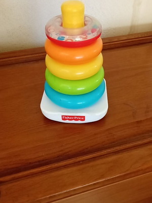 Fisher Price pyramid used educational toy with 5 colorful rings