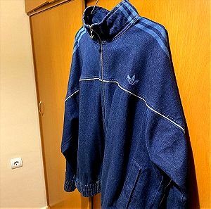 Adidas blue Jean jacket