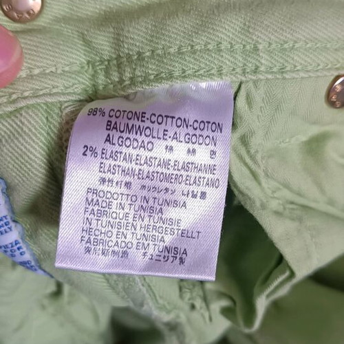 Gas women's jeans size 34 like new, green turquoise
