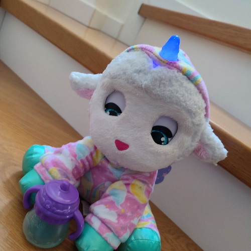Hasbro furReal Sweet Jammiecorn lamb unicorn interactive plush toy used
