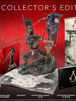 Assassins Creed Shadows Collectors Edition Naoe & Yasuke Figurine Steelbook Xbox
