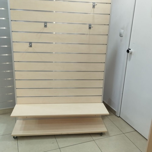Gondola with wheels like new, 120x165 cm, aluminum guides, 2 shelves