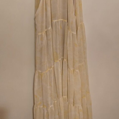 Project Soma dress like new, medium/large, white and yellow, with belt