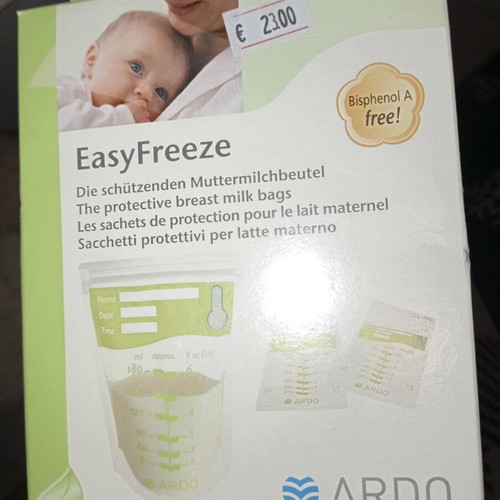 Breast Milk Storage Bags like new, pack of 20