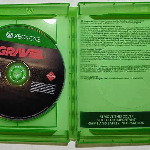 Xbox One Gravel game like new, in English