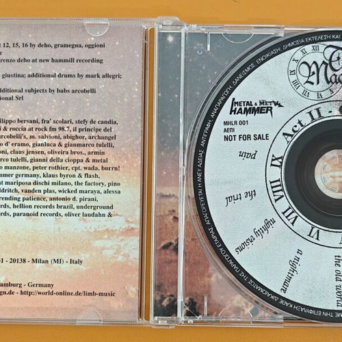 Time Machine Act II: Galileo CD like new, metal