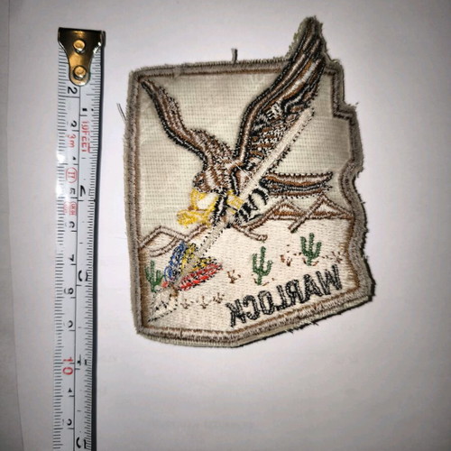 Warlock USAF Polemarch vintage sewn patch new