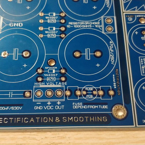 Tube Power Supply PCB AIO Blue new