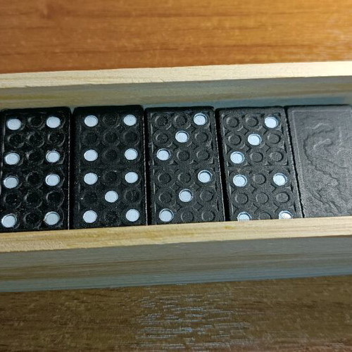 Toy set used with 27-piece domino and GORMITI figure, gift sharpener