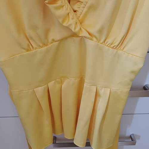 Ysatis short-sleeve top like new, yellow, size small