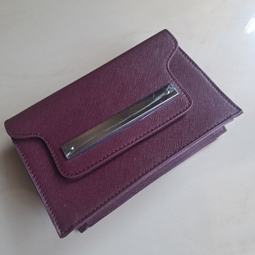 Valtiva clutch shoulder bag like new, burgundy saffiano texture