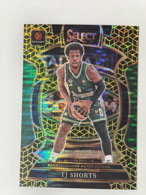 TJ Shorts Gold Spectris Select Panini 2025 Card New
