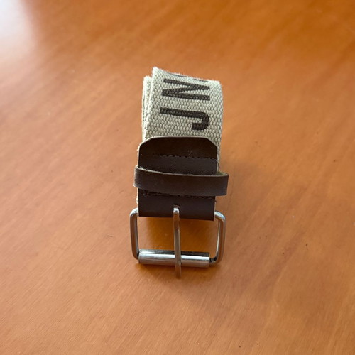 Canvas belt with leather details JNS & Jeans style like new, beige