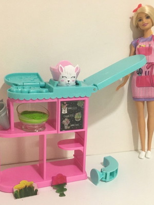 Ανθοπωλείο Barbie με κούκλα μεταχειρισμένο, Floral centre