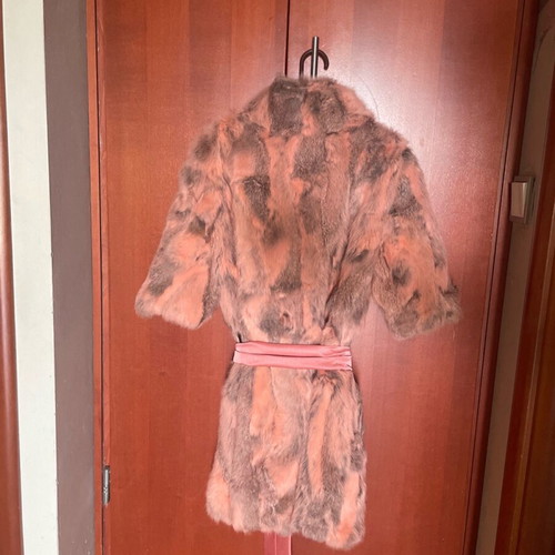 Rabbit fur coat like new, size M