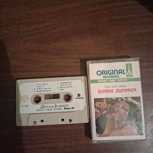 Donna Summer Live And More cassette tape used, pop disco